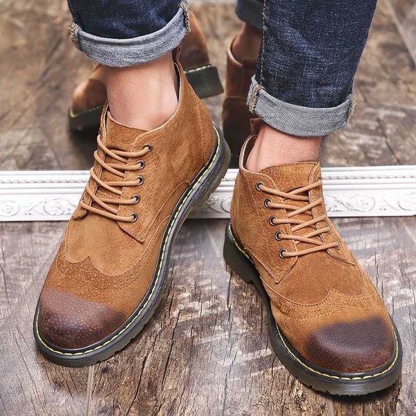 

classic winter men boots thick plush warm male snow boots italy handmade man ankle waterproof non-slip man, Black