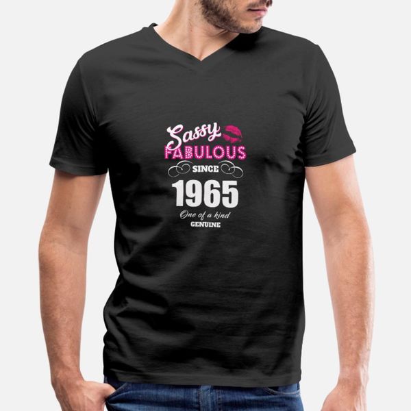 

sassy fabulous since 1965 t shirt men designer 100% cotton plus size 3xl cool sunlight new style spring autumn slim shirt