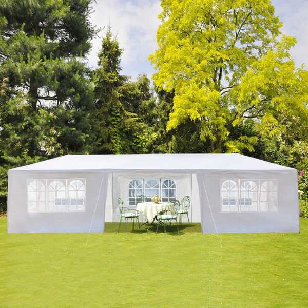 

sides 10x30ft 7 party wedding tent outdoor canopy heavy duty gazebo pavilion cater event with spiral tubes new arrival