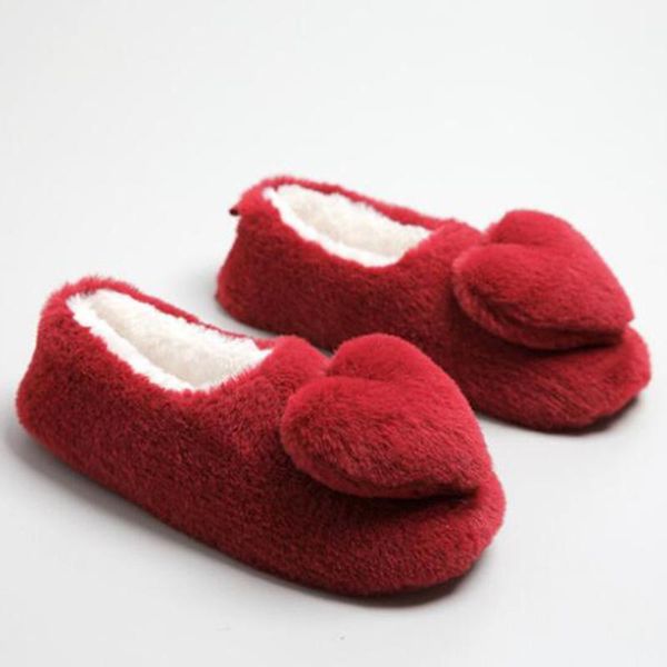 

winter warm home woman slippers cotton shoes plush female floor shoes non-slip maternity indoor women home slipper sh524, Black