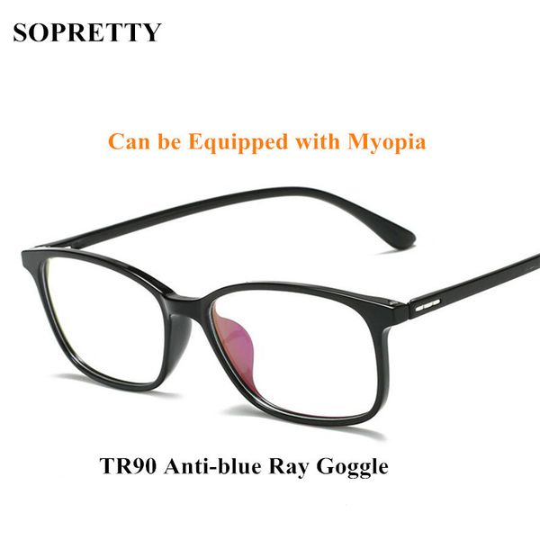 

black ultra light tr90 anti-blu-ray glasses ,women computer anti blue light goggle , protection eyewear gaming glasses f11679, White;black