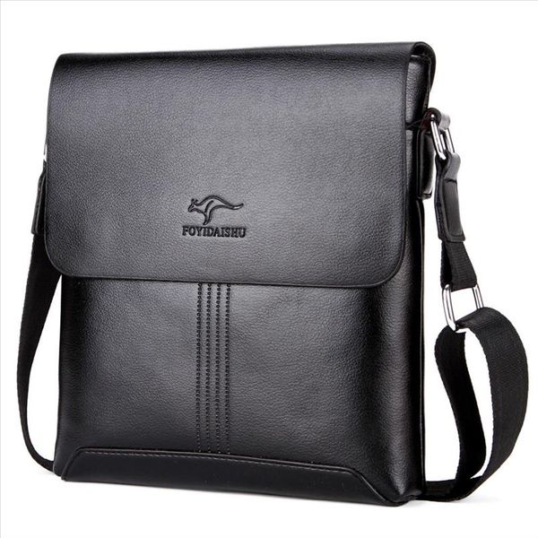 

kangaroo brand men shoulder bag classic male messenger bags leather vintage casual small crossbody bag for men briefcase