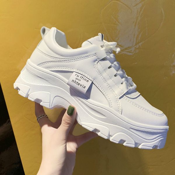 

fashion creepers platform shoes women flats black ladies shoes lace-up female footwear walking i2-05