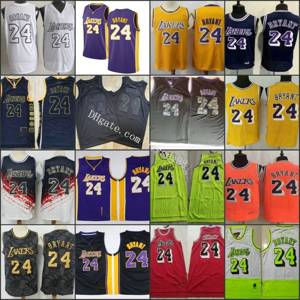 

los angeles laker me red ko be red green men jersey, Black