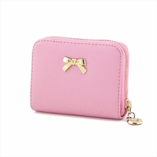 

women wallets 2020 bowknot zipper coin purse wearable short wallet handbag female wallet women clutch purses carteira feminina, Red;black