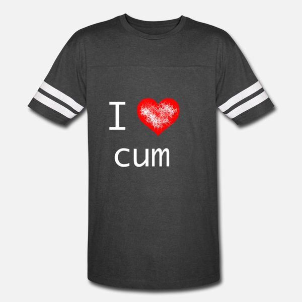 

i love cum sperm t shirt men create short sleeve crew neck natural crazy authentic summer style standard shirt