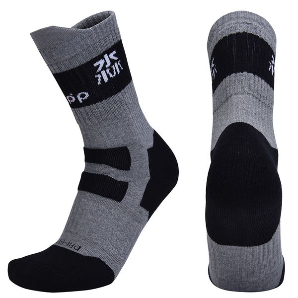 

sports socks on for racing hiking mtb road bike bicycle 2021 winter cotton knee-high cycling geometric, Black