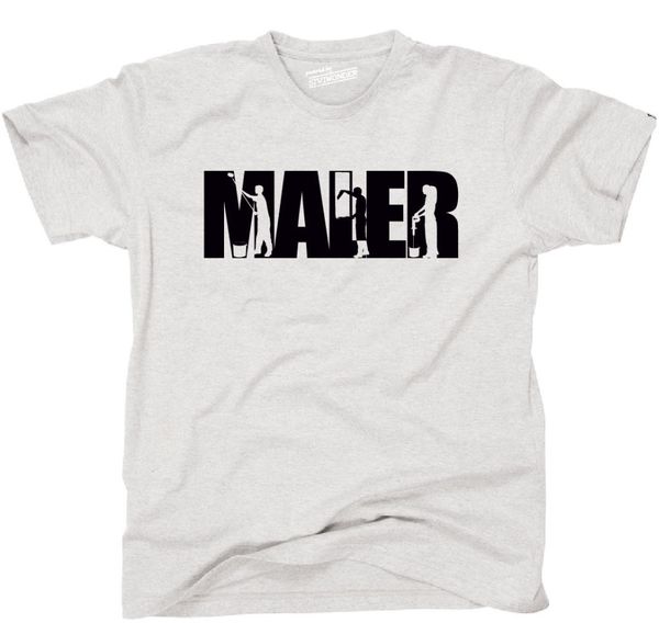 

2019 new men tee shirt t-shirt maler pinsel farbe leiter schrift beruf siviwonder summer t-shirt