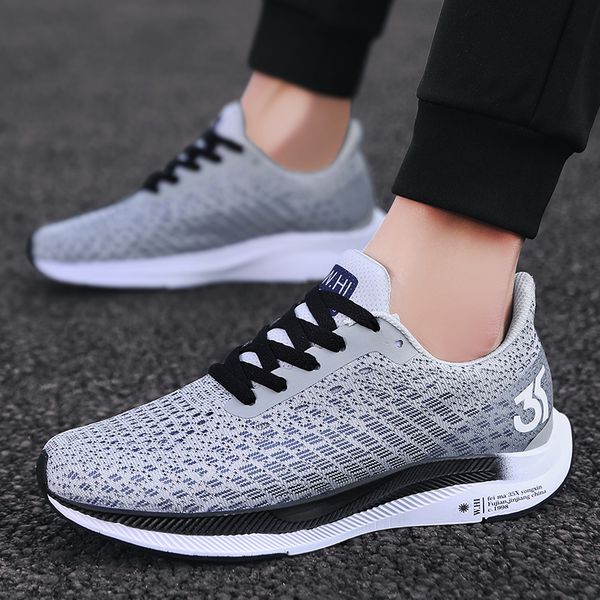

originalmenshighqualityfashioncasualshoeshightopsneakermenshoeshighqualitynon-slipwalkingshoelargesize39-46, Black