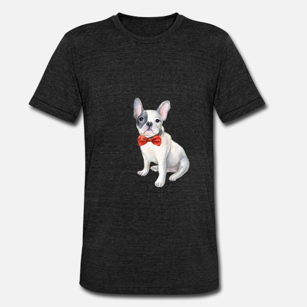 

frenchie french bulldog redbowtie dogs in clothes t shirt men knitted cotton s-3xl natural cute casual spring autumn leisure shirt