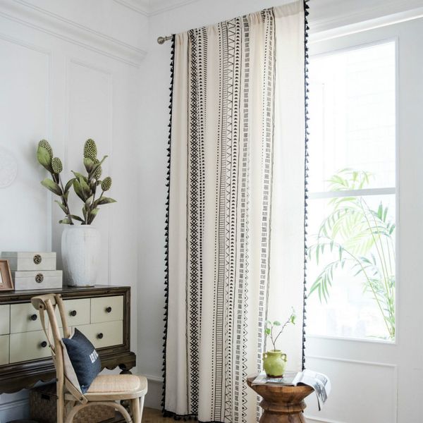 

curtain & drapes simply style linen french window decorative sheer for bedroom living room ready made finished curtains the kitchen