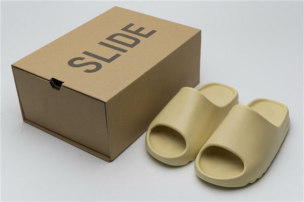 

originals slide bone fw6345 black earth brown desert sand resin slippers men women outdoor slippers authentic quality with box 4-11