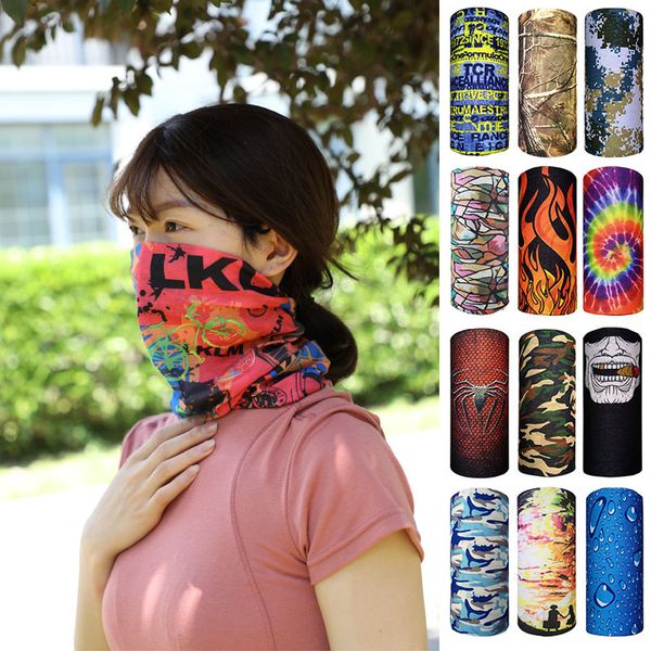 

2/psc multifunctional skull facemasks bandana headwear versatile sports seamless washable face mask cycling bandana dust mask buffs, Black;white
