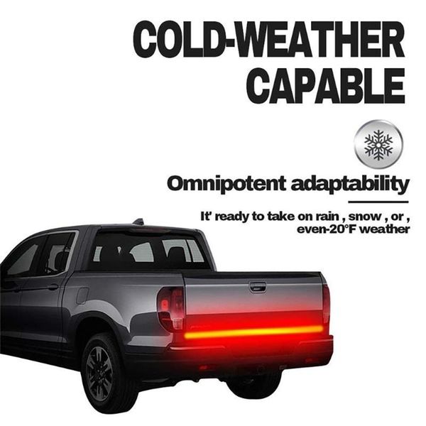 

60/48 inches red white yellow three colors turn signal pickup trucks brake light lamp taillight for 150/120led led dynamic