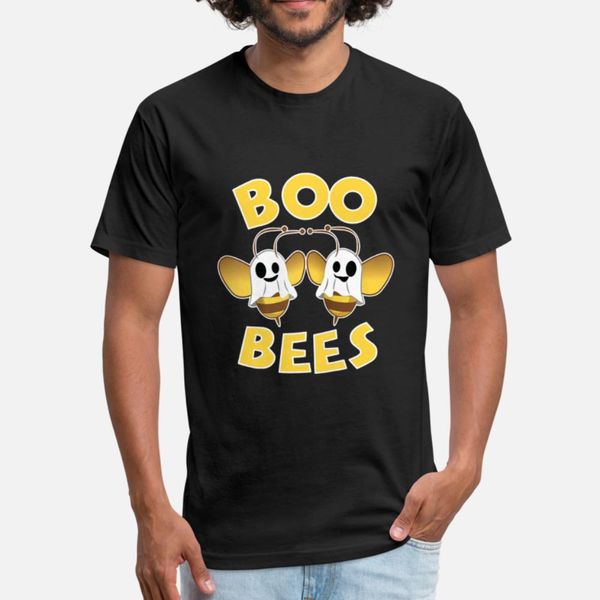 

boo bees halloween ghosts and bees raglan baseball t shirt men knitted tee shirt size s-3xl homme sunlight humor spring letters shirt