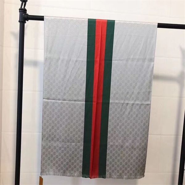 

silk scarf new design bright gold and silver thread silk scarf designer silk scarf scarves men's and women's scarves, Blue;gray