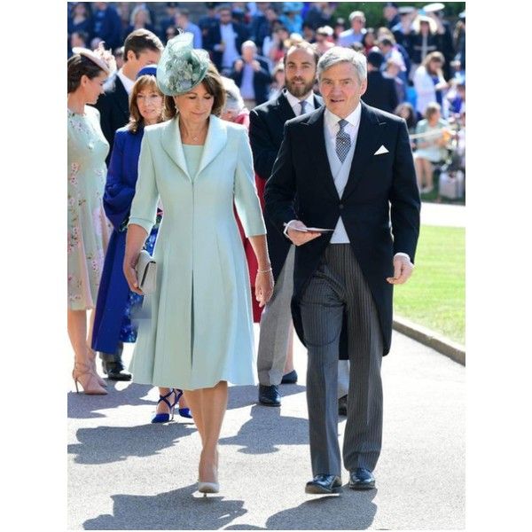 Abiti per la madre della sposa verde menta lunghezza al ginocchio in chiffon Harry Megan Abiti formali celebrità maniche a 3/4 Abito da sposo in due pezzi