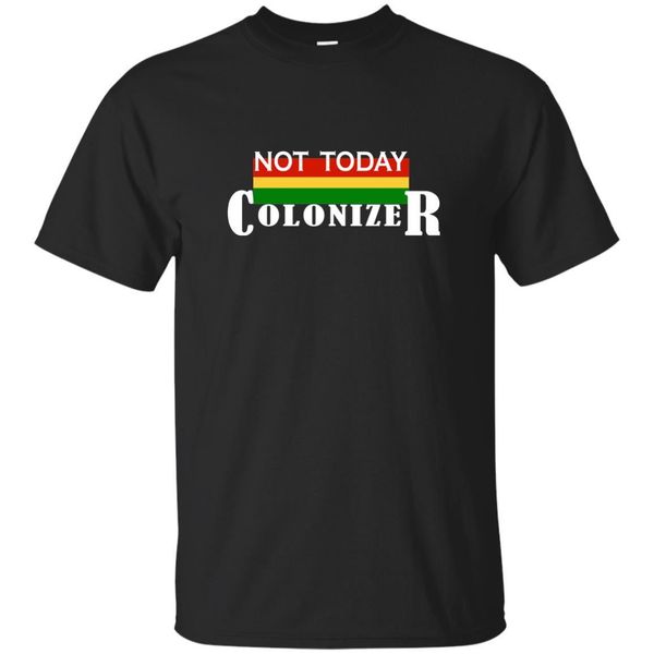 

panther movie funny wakanda not today colonizer t-shirt