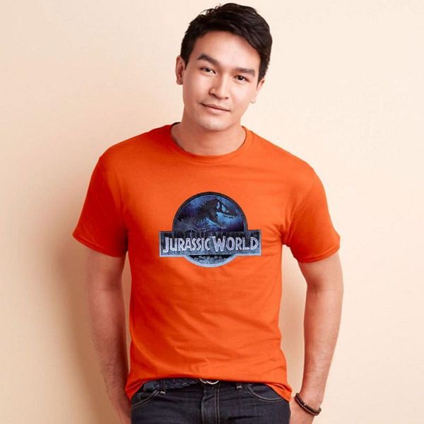 

sleeve o neck couples fashion female tees jurassic park designer womens tshirts short, White