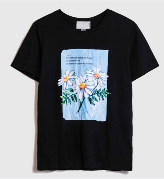 

GXXXI ITALY Tops for Men Summer T Shirt Couple Casual Tide Clothing Tshirt Flower Pattern T-shirt Casual Top Quality Women Clothing