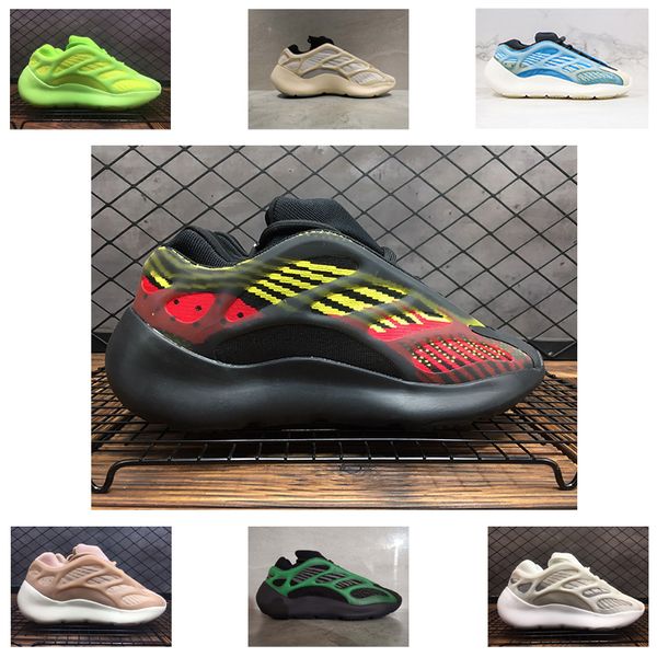 

new arrival 2020 700 v3 arzareth alvah azael glow in dark teal blue 500 salt kanye cinder marsh desert sage reflective running shoes