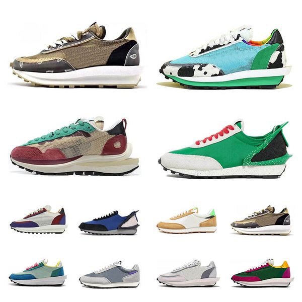 

ld waffle ldv men women running shoes triple black university red varsity blue wheat black grey white nylon outdoor sports sneaker