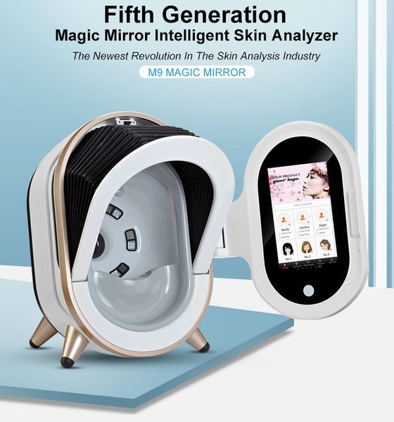 

2020 последние портативный uv + rgb + pl light magic mirror цифровая система анализа для лица сканер all-in-one анализатор 3d кожи лица