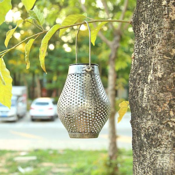 

retro garden solar lamp hollowed out shadow lantern hanging hollow lighting outdoor waterproof landscape lamp