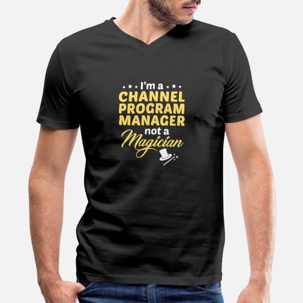 

channel program manager t shirt men printed cotton s-xxxl leisure graphic comical spring autumn pictures shirt