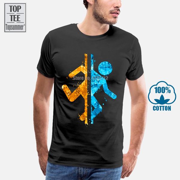 

portal t shirt portal splatter t shirt printed casual tee shirt mens cute 5x cotton short sleeves tshirt