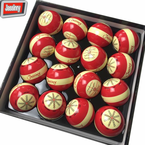 

billiard balls jassinry 57.2mm professional pool training 16pcs red color standard white accessories
