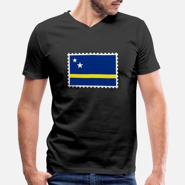 

curacao flag stamp t shirt men customized short sleeve plus size 3xl fit anti-wrinkle funny spring autumn trend shirt