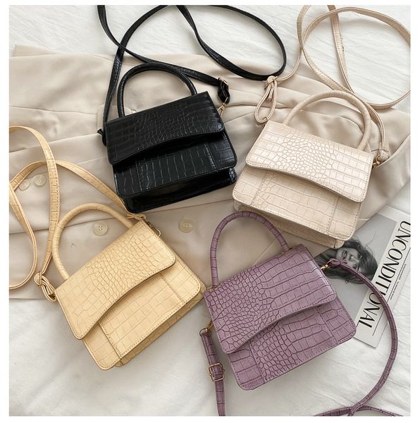 

luxury women bag pu flap alligator fashion hasp solid shoulder bag handbag purse phone euro-america style ladylike