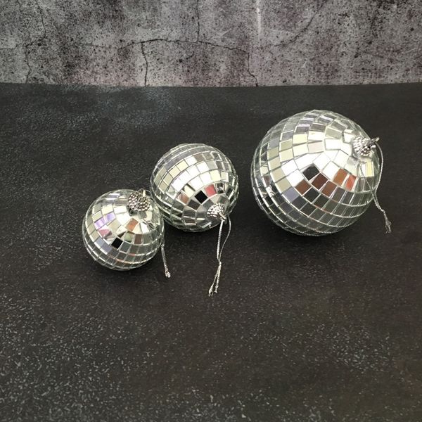 

tiktok online red cake reflective accessories mirror ball decoration accessories silver ball reflective lighting decoration oozuw