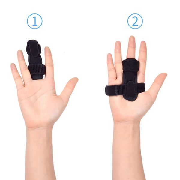 

adjustable finger support splint support finger trigger broken repair hand protector 2020 new, Black;red