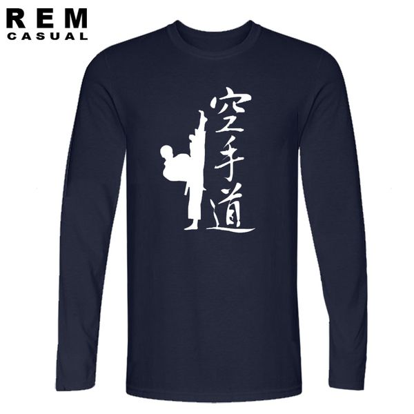 

new karate kick mma skan cotton t-shirt skan long sleeve t shirt men