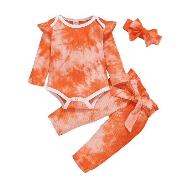 

new 3pcs toddler kids long sleeve clothes set baby girl ruffle romper bowknot pants trousers autumn cotton outfit7, White