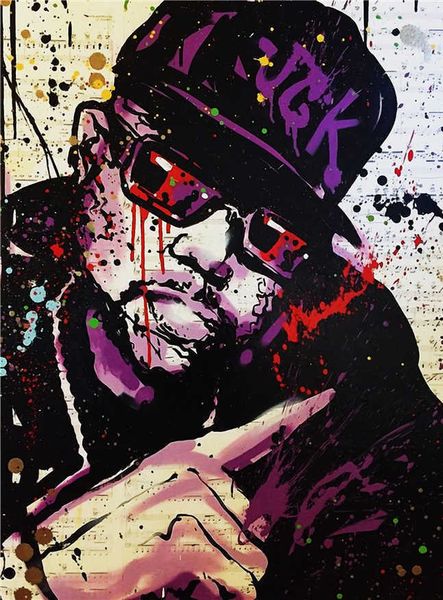 

alec монополия рэпер портрет home decor расписанную hd печати картина маслом на холсте wall art canvas картинки 200818