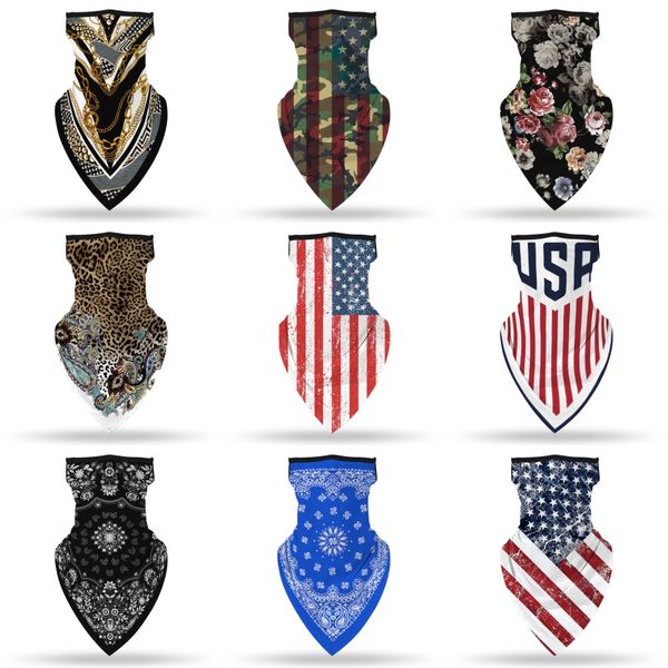 

women scarf face mask summer sun protection silk handkerchief outdoor windproof half face dust-proof scarves#173, Black