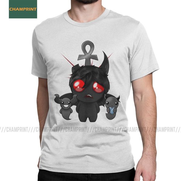 

azazel friends binding of isaac t-shirts men afterbirth rebirth game lamb demon cotton tees short sleeve t shirt printed