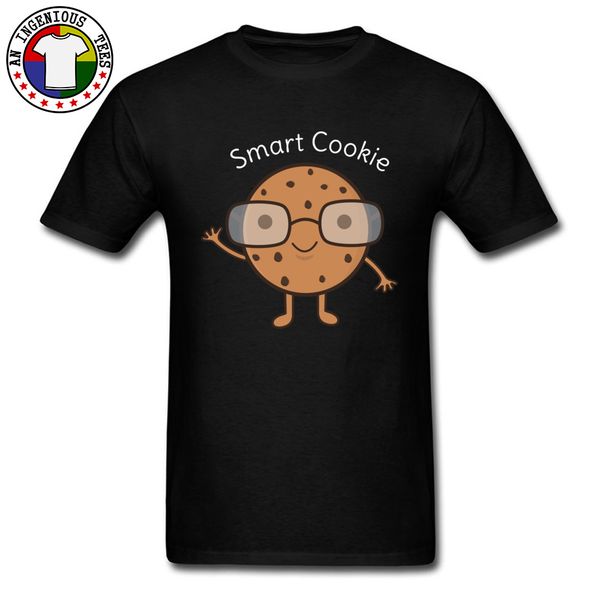 

new style prevalent men t shirts funny kawaii smart cookie design humor tees custom male tee shirts pure cotton crew neck