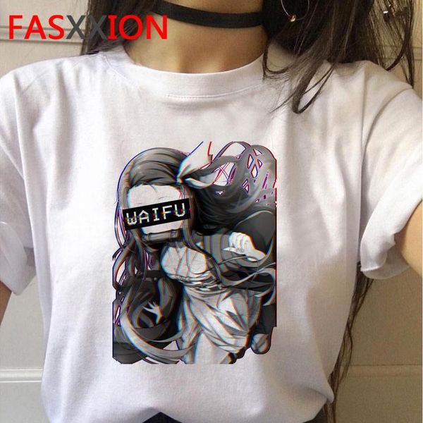 

funny men anime yaiba slayer graphic kimetsu no japanese punk demon clothes tees streetwear tshirt shirt t 664_tsetuqe lg2010, White