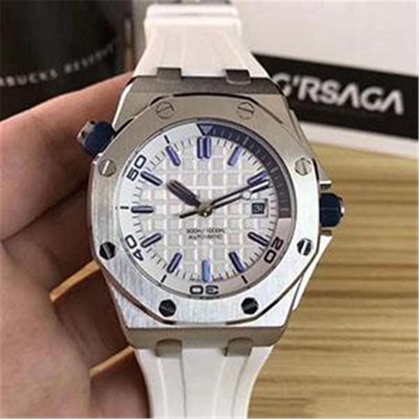 

president mens watch sweep automatic movement mechanical day date silver stainess sapphire gray face solid clasp men watches, Slivery;brown