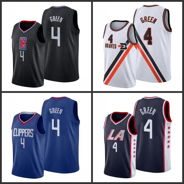 

los angeles clippers jamychal green men city basketball jersey, Black