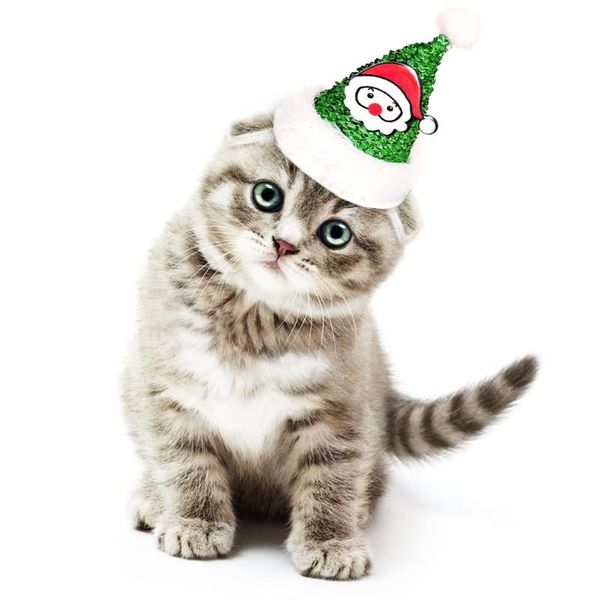 

new pet headdress christmas headband hoods hat for small and medium cat dog accessories funny supplies santa hat new year