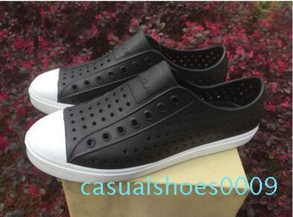 

2017 summer lover hole hollow sandals mules footwear couple shoe women anti-skid beach flats casual shoes sandalias c09, Black