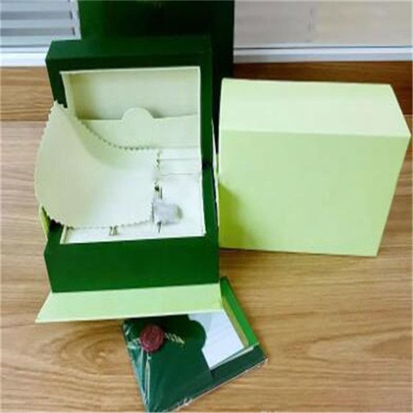 

luxury watch mens for rolex watch box original inner outer womans watches boxes men wristwatch green box booklet card 801, Black;blue
