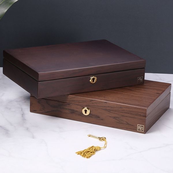 

casegrace путешествия jewelry box женщины деревянные прямоугольник упаковка ожерелье кольца серьги устроителя хранения дисплей подарочные ко, Black;white