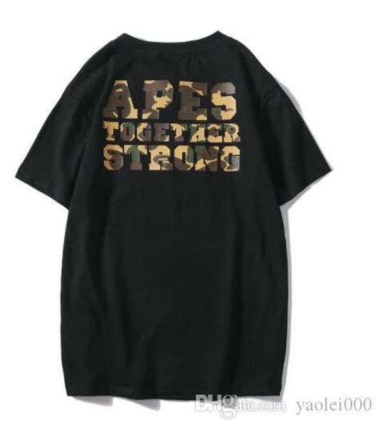 

fashion men's t-shirt youth camouflage letter printing men and women thin section cotton round neck straight large size short-sleeved t, White;black