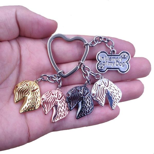 

2020 new schnauzer hollow out dog animal cute gold silver plated keychain for bag strange girls boys women men jewelry k205